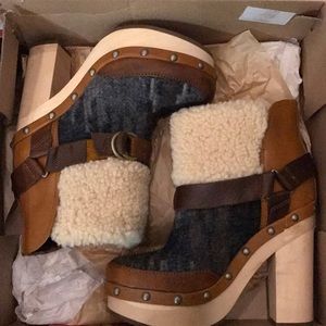 Woolrich wood soled bootie